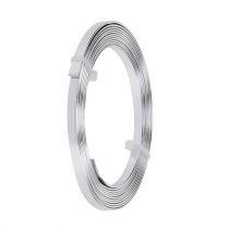Artikel Plattråd aluminium i silver 5 mm x 1 mm 2,5 m