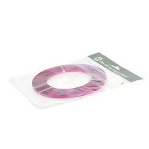 Artikel Aluminium platt tråd, rosa, 5 mm, 10 m, hobbytråd, dekoration