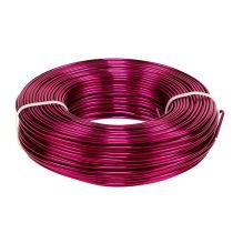 Aluminiumtråd Ø2mm 500g 60m Rosa