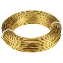 Artikel Aluminiumtråd 2mm hantverkstråd dekorativ tråd guld 60m 500g