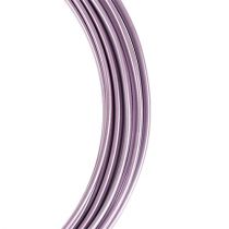 Aluminiumtråd pastelllila Ø2mm 12m