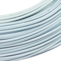 Artikel Aluminiumtråd, 2 mm vit, smyckestråd, 60 m (500 g), hantverkstråd för dekoration och blomsterdekorationer