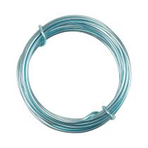 Artikel Aluminiumtråd 2mm aluminiumtråd ljusblå smycketråd 3m