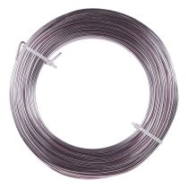 Aluminiumtråd Ø2mm rosa dekortråd rund 480g