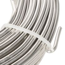 Artikel Aluminiumtråd, silver, 3 mm, hobbytråd för kreativa projekt, 1 kg