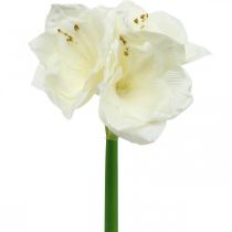 Konstgjord blomma amaryllis vit riddarstjärna juldekoration H40cm