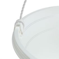 Artikel Blommig hängkorg 25cm vit