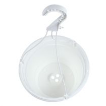 Artikel Blommig hängkorg 25cm vit
