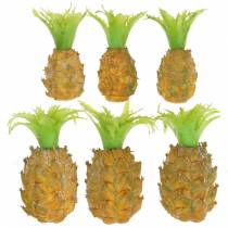 Konstgjord mini ananas H6.5cm - 8cm 6st