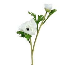 Anemon konstgjord vit 6st