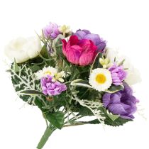 Artikel Konstgjord blombukett med anemoner, vårdekoration, mångsidig i modern design, 26 cm