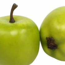 Dekorativa mini äpplen grön-gul konstgjorda H4.3cm Ø3.6cm 24st