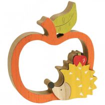 Artikel Dekorativ höstfigur, äpple med igelkott, trädekoration 16,5×15cm 3st
