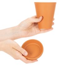 Artikel Aquasafe vattenbehållare med insektsdryck för trädgård, balkong, terrass, 12 cm, 3 delar