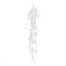 Artikel Sparris konstgjord sparris ormbunke vit glitter vinterdekoration 105cm