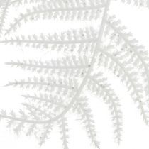 Artikel Sparris konstgjord sparris ormbunke vit glitter vinterdekoration 105cm