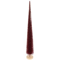 Artikel Dekorativ julgran, smal julgransfigur på träbas, 60 cm
