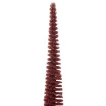 Artikel Dekorativ julgran, smal julgransfigur på träbas, 60 cm