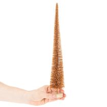 Artikel Konstgjord julgransdekoration, smal, med träbas, 40 cm, 3 stycken