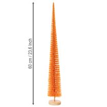 Artikel Konstgjord julgransdekoration på träbas, 60 cm
