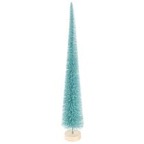 Artikel Konstgjord julgran, smal, med träbas, 40 cm