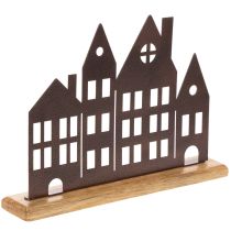 Artikel Husraddekoration, metall med träbas, 30 cm