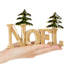 Artikel Juldekoration Noel-ställ med två granar 18 cm