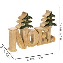 Artikel Juldekoration Noel-ställ med två granar 18 cm