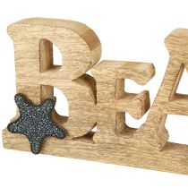 Artikel Stativ bokstäver &quot;Beach&quot; maritim dekoration trä 35×12cm