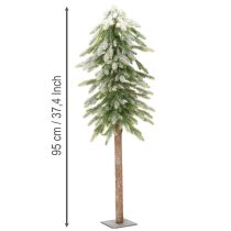 Artikel Konstgjord gran med snödekoration, vinter och jul, 95 cm