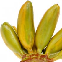 Konstgjord banangrupp, dekorativ frukt, babybananer L7–9cm