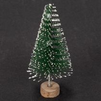 Artikel Konstgjorda minijulgranar som bordsdekorationer till jul, snötäckta, 6 cm, 12 stycken