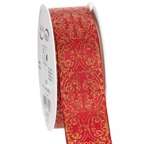 Artikel Presentband med festligt mönster för pyssel och dekoration, 40 mm x 15 m