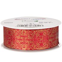 Artikel Presentband med festligt mönster för pyssel och dekoration, 40 mm x 15 m