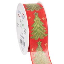 Artikel Presentband julgran med stjärnor 40mm 15m