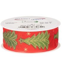 Artikel Presentband julgran med stjärnor 40mm 15m