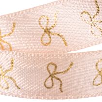 Artikel Presentband med guldrosetter 15mm 18m