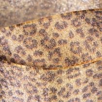 Artikel Leopardmönstrat presentband för kreativ dekoration och blomsterdekoration, 25 mm x 20 m