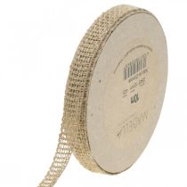 Artikel Dekorativt band jute naturfärgad 12mm rustikt dekorativt juteband 10m