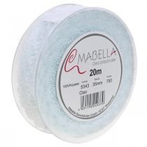 Artikel Band med spets, bröllopsdekoration, dekorationsband Vit B35mm L20m