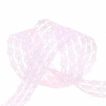 Spetsband rosa 20mm 20m