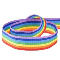 Artikel Dekorationsband presentband regnbåge flerfärgad 25mm 20m