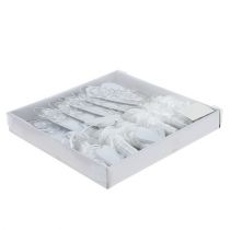 Artikel Bänkhängare med rör och hjärta 18cm 6st