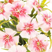 Artikel Skäggnejlika konstgjord nejlika Peach Pink 52cm