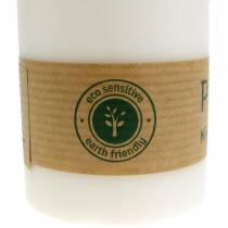 Artikel PURE Nature Safe Candle pelarljus stearin, rapsvax 90/60mm vit 1 st