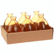 Artikel Lökvaser i glas minivaser orange Ø7cm H12cm 6 st