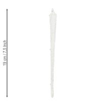 Artikel Träddekoration istappsglasdekoration för upphängning 19 cm 3 stycken