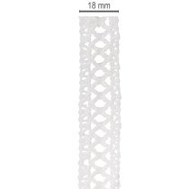 Artikel Dekorativt spetsband, bomull, för kreativ design, 18 mm, 10 m