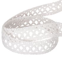 Artikel Dekorativt spetsband, bomull, för kreativ design, 18 mm, 10 m