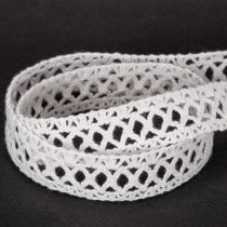 Artikel Dekorativt spetsband, bomull, för kreativ design, 18 mm, 10 m
